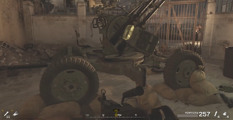 使命召唤4摧毁防空炮怎么过