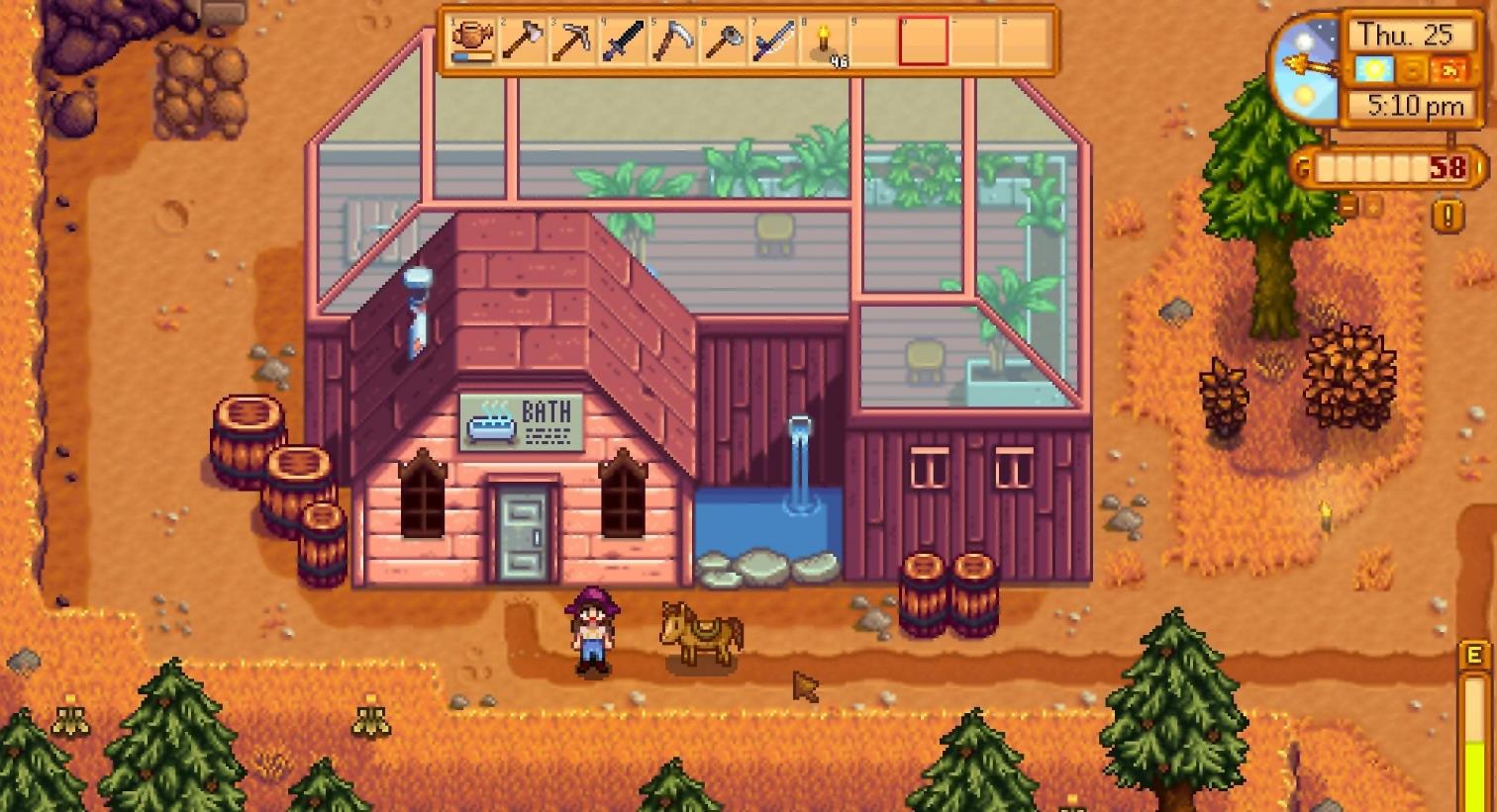 星露谷物语温泉在哪