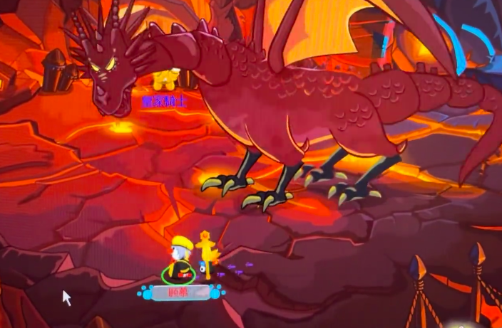 摩尔庄园怎么打败黑暗巨龙