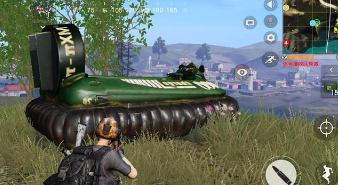 荒野行动两栖气垫船在哪