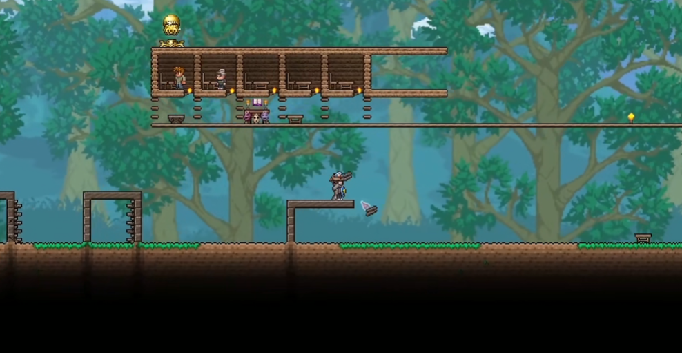 泰拉瑞亚怎么快速铺墙