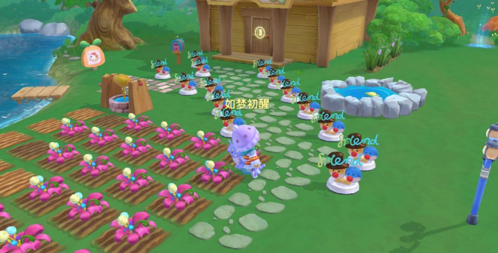 摩尔庄园门口的石块路怎么清理