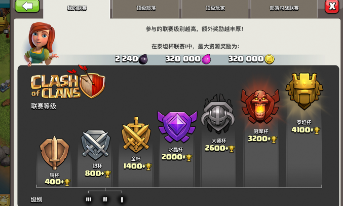 部落冲突怎么冲奖杯